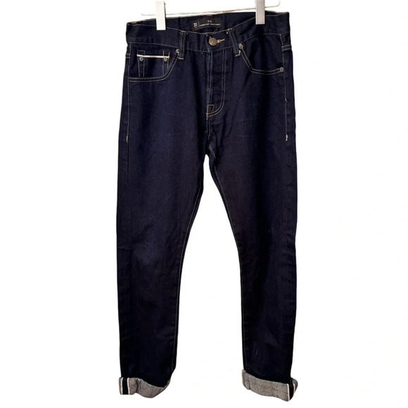 COMBATANT GENTLEMEN 100% Cotton Selvedge Button Fly Slim Straight Jeans. 31 - Picture 13 of 13